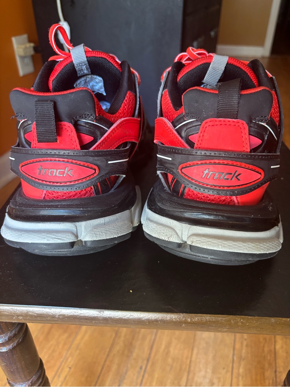Balenciaga Track Sneakers Red/Black Size 42 (US 9) - Worn Once - Picture 7 of 11